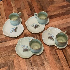 Vintage Florida tea and sandwich plates